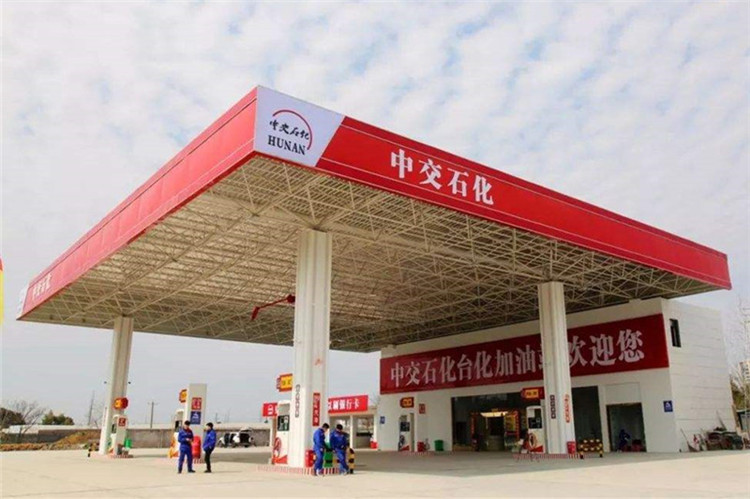 北京加油站钢结构网架案例6